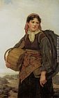 Eugenie Marie Salanson The Fishergirl painting